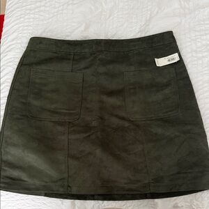 Old Navy Dark Green Mini Skirt